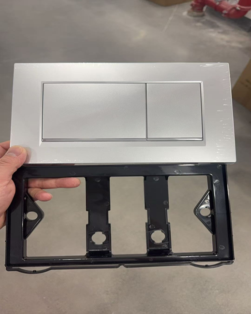 Dual Flush WC trigger plate for concealed cistern with flush plate