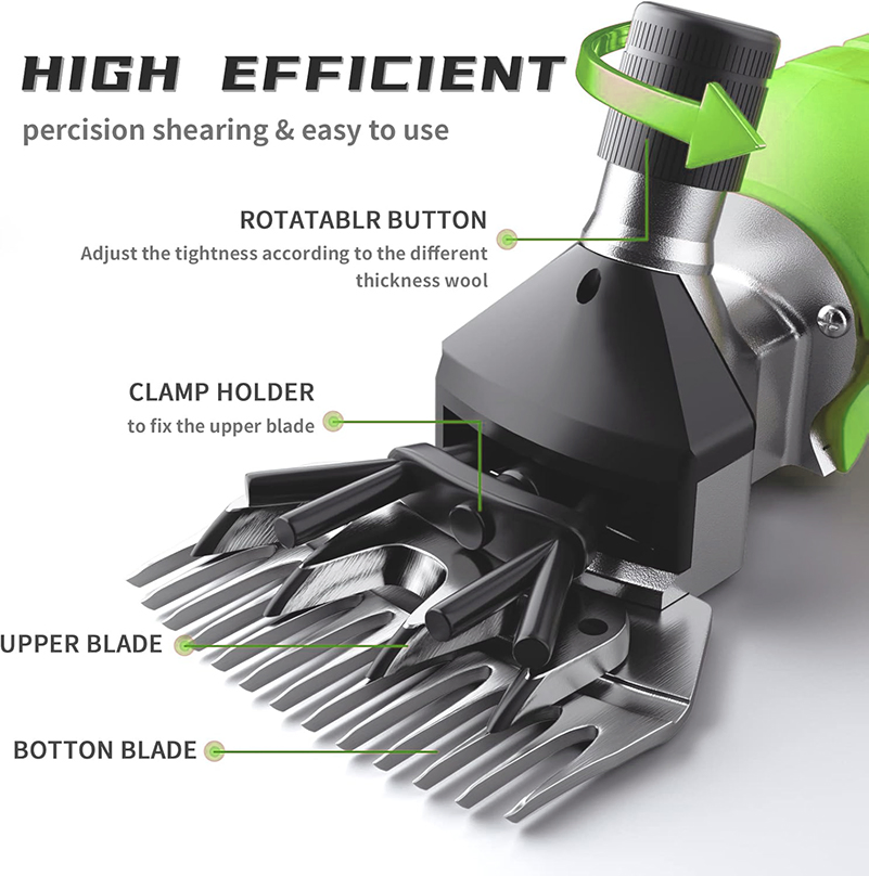 21V Professional Cordless Electric Sheep Shearing Clippers for Animal Grooming (CDPT001)