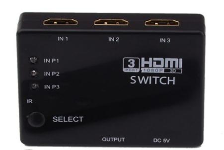 Инфракрасный HDMI-коммутатор 3x1, 1080P/4K