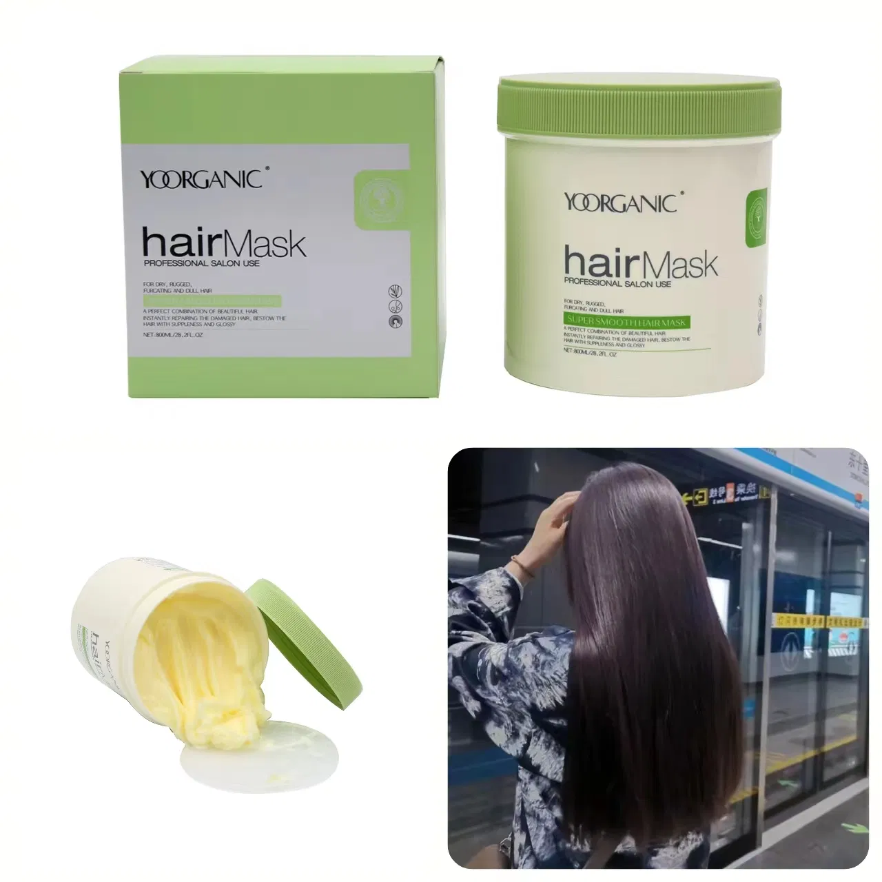 Professional Salon Damage Repaired Hair Care 800ml Keratin Treatment Hair Mask