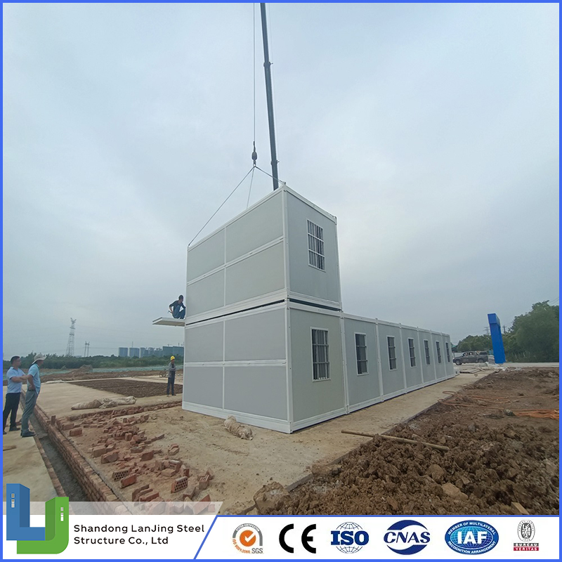Mobile Foldable Container Preinstalled Electrics Steel Building Home for Sale