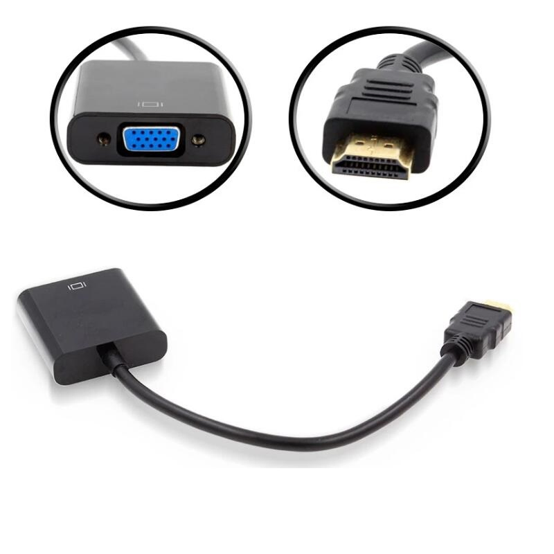 Конвертер HDMI Male на VGA Female, позолоченный