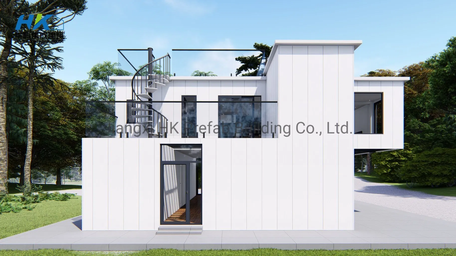 China 40FT Luxury Villa Capsule Steel Frame Building Vessel Living Wooden Modular Casa Prefabricada Container House