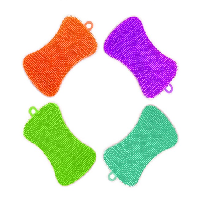 Multipurpose Kitchen Silicone Scrubber Vegetable Clean Dish Washing Brush
