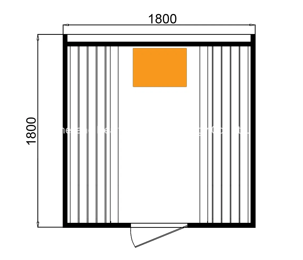 Бочкообразная сауна из массива дерева для улицы