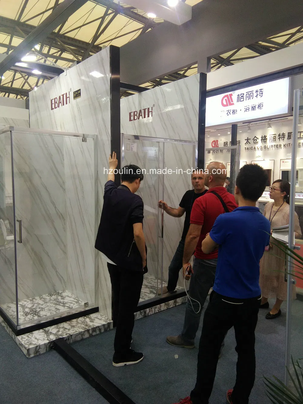 Walk in Glass Panel with Side Foldable Panel-Nano Design Glass