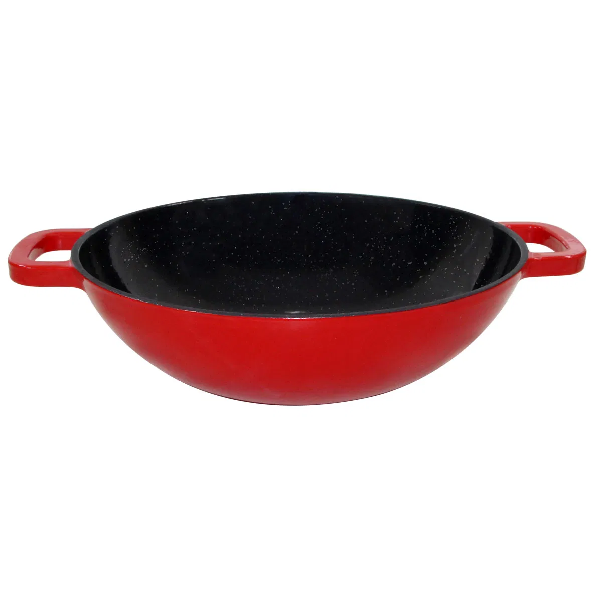 Чугунная сковорода вок 30 см Cookwin, эмалированная