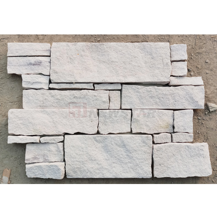 Newstar Stone Natural Split Rock Surface Ledge Stone Exterior Stone Tiles Cladding White Sandstone Natural Stone Wall