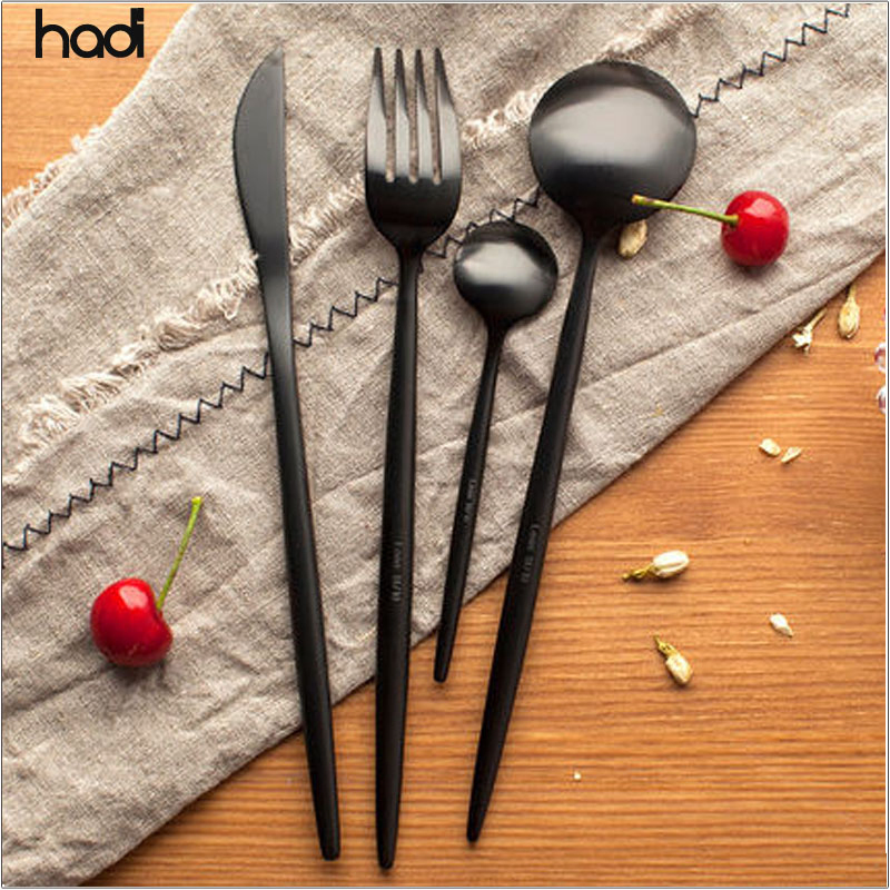 Restaurant Tableware Equipment Cutlery Sets Luxury High Quality Stainless Steel Cutlery Flatware Set Complete
