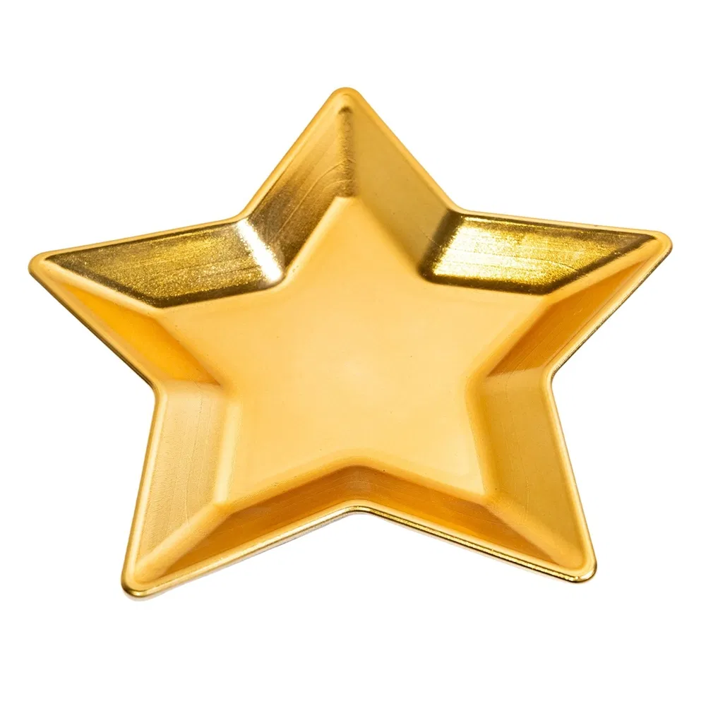 Elegant Presentation Pentagram Shape PP Material Disposable Plastic Classic Charger Plate