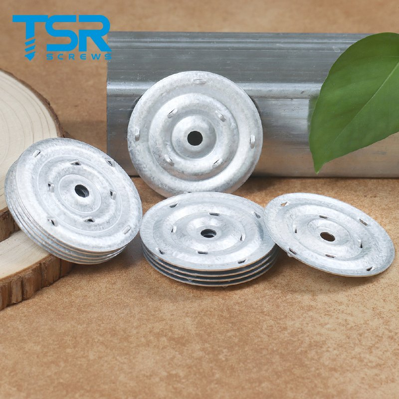 60mm/70mm/80mm Galvalume Steel Round Barbed Plate for Tpo/PVC Waterproofing Membrane