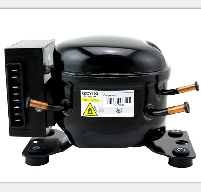 Portable DC Refrigerator with Hermetic Compressor for Travel Use