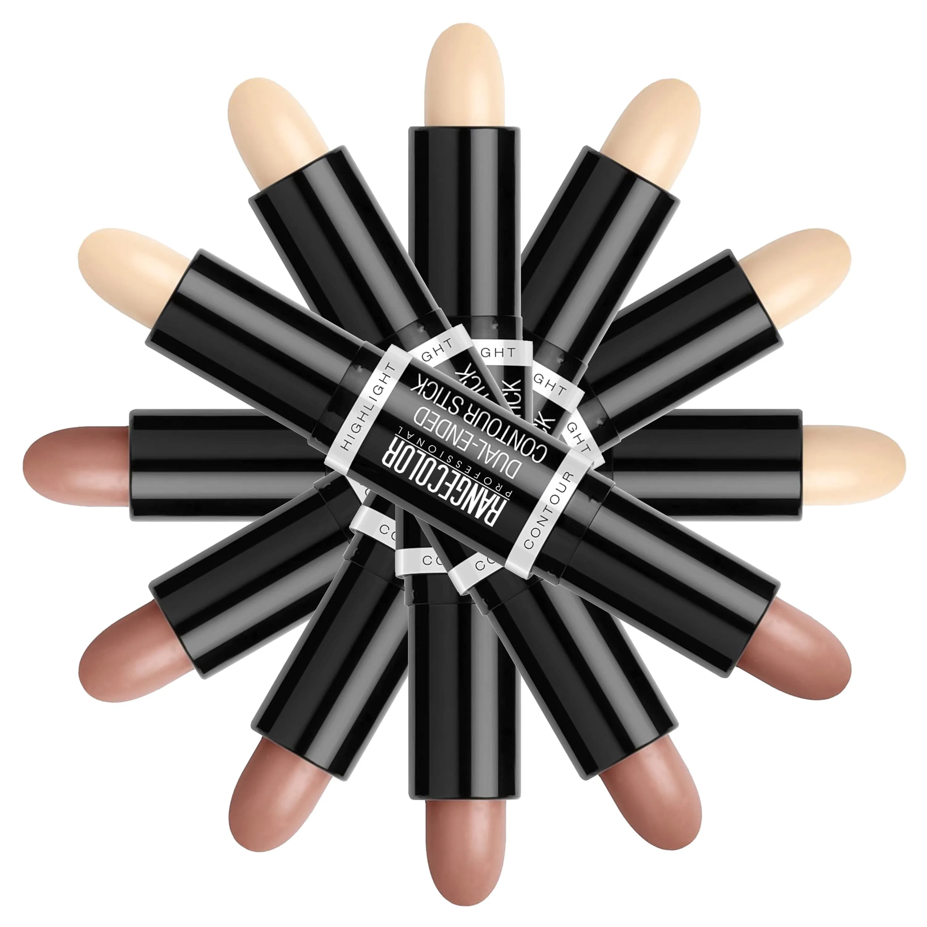 Dual-Ended Contour & Highlighter Stick, Face Shaping Stick for Highlighting & Contouring