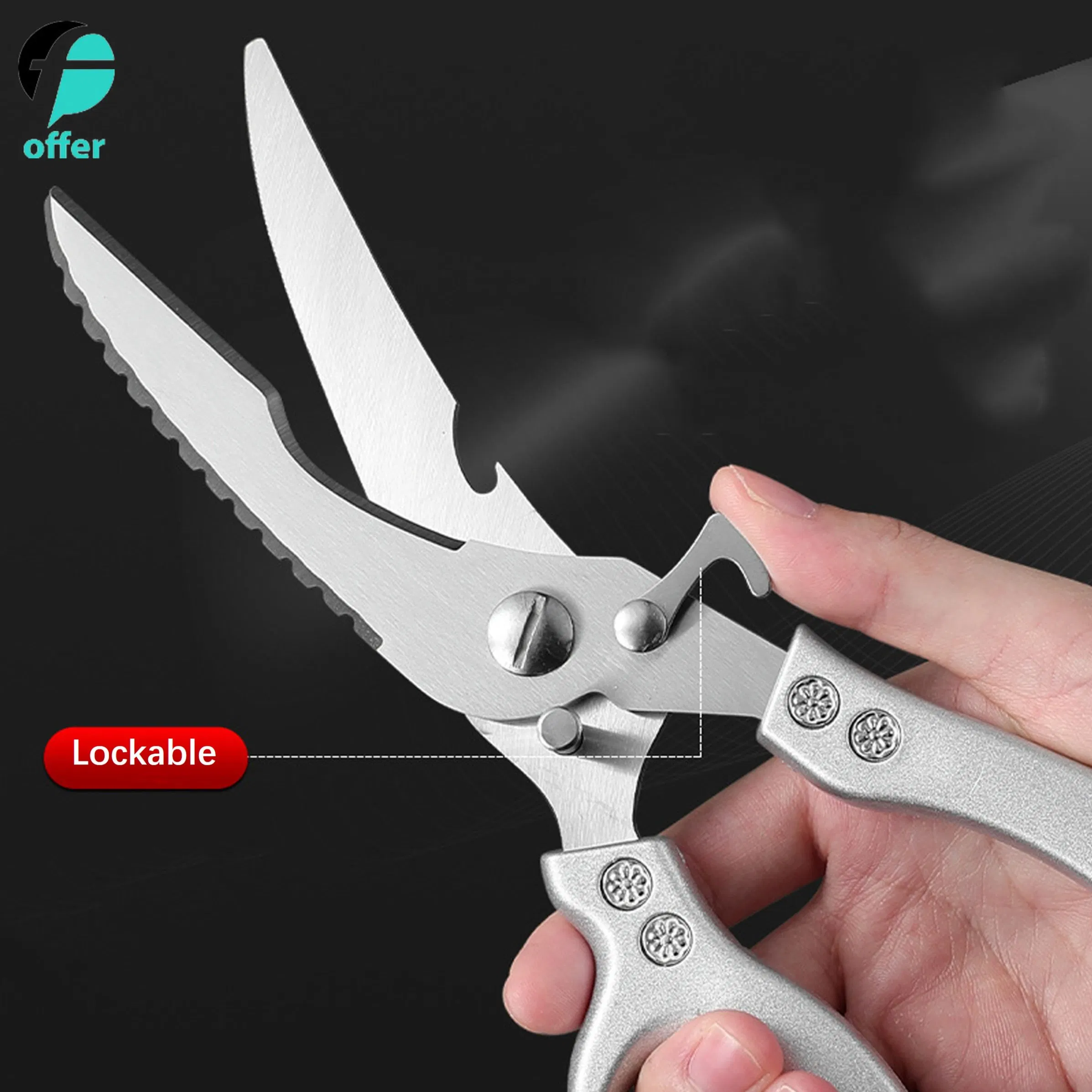 Stainless Steel Multifunctional Kitchen Scissors