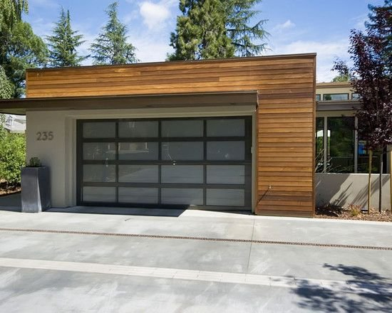 Cbmmart Modern Style Wood Grain Garage Gate Door