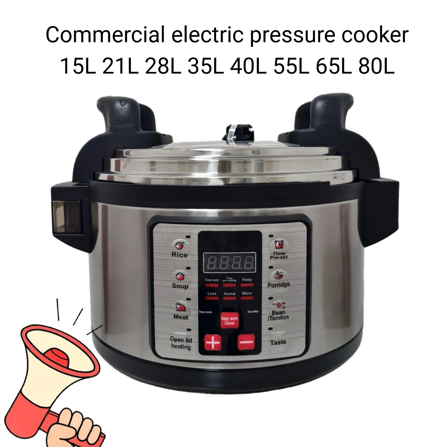Commercial 15L 40L 65L 80L Smart Digital Electric Multi Function Pressure Cooker
