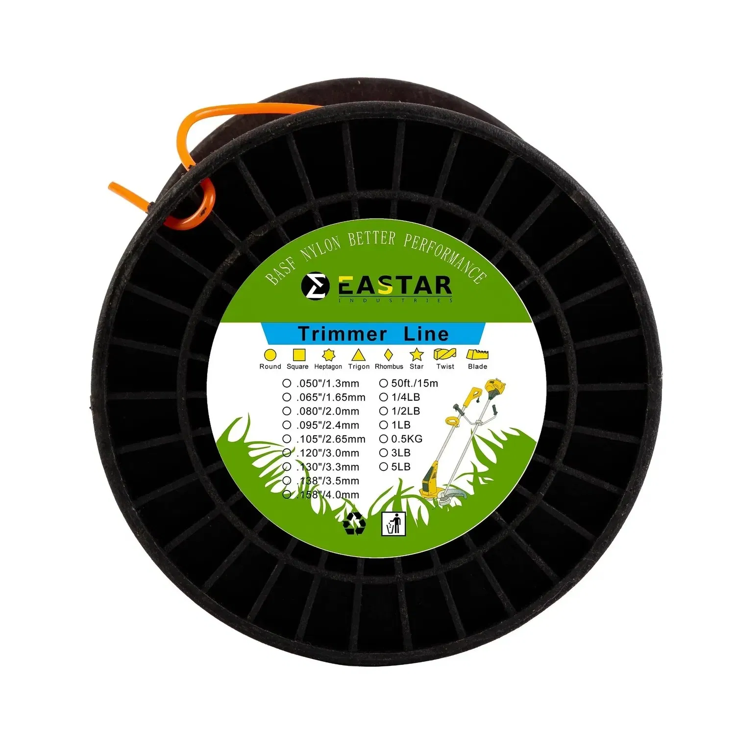 Grass Trimmer Line Garden Tool Small Manual Lawn Grass Heavy Duty Petrol Brush Cutter Spare Parts Spool Nylon Grass Trimmer Line