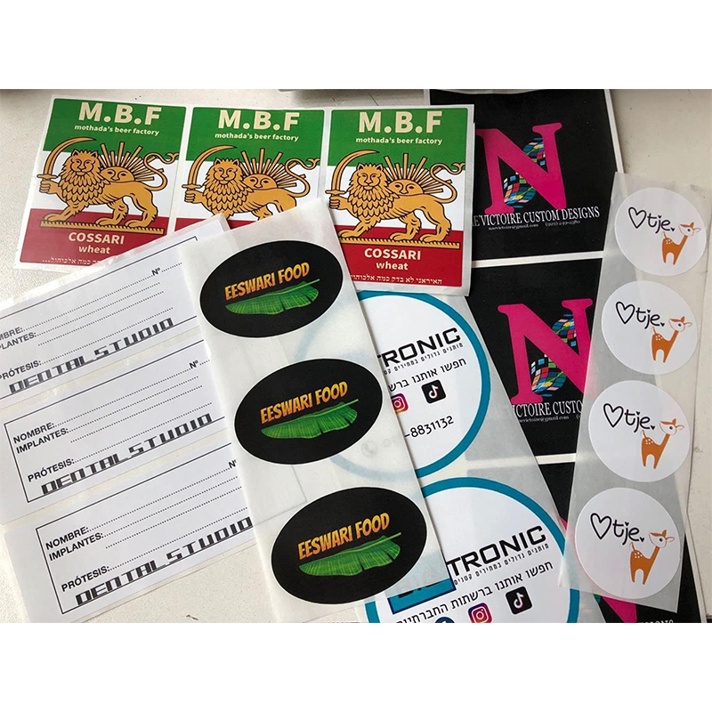 Personalized Shape and Size Labels for Stickers and Bags