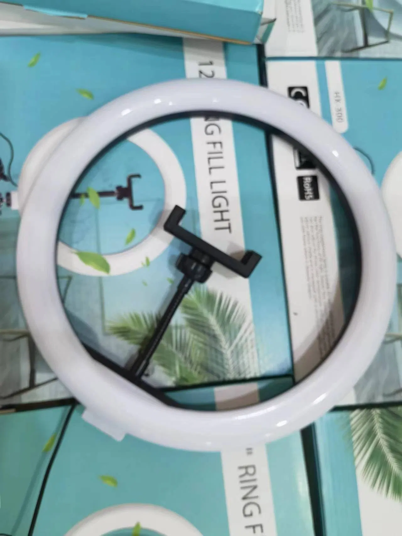 12 Inch LED Selfie Ring Light 3000-6000K Dimmable Make up Live Stream Fill Light with Tripod Stand