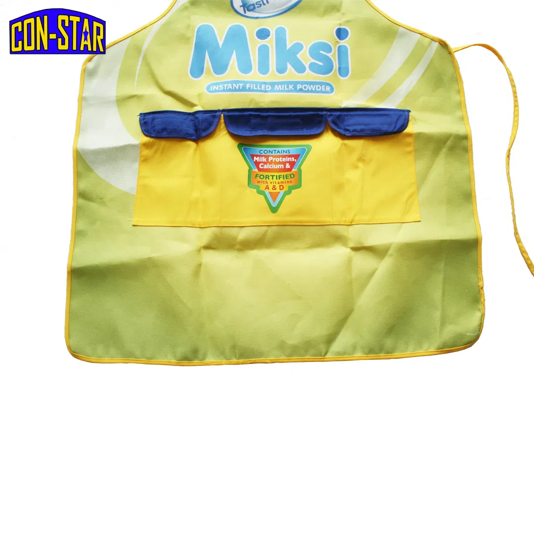 Silk Printing Sublimation Printing Polyester Advertising Apron OEM Manufacturer BSCI