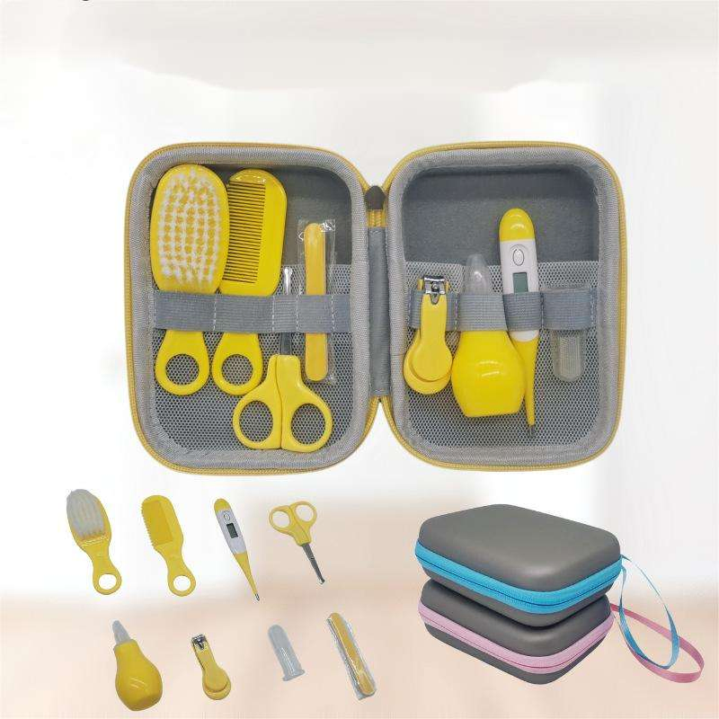 8 PCS Newborn Infant Nursing Healthcare Kits Set Thermometer Baby Care Kit