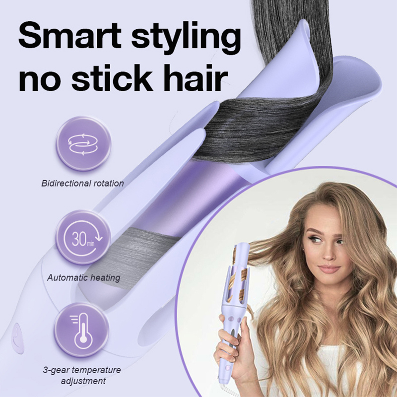 Professional Automatic Hair Curler Fast Heating Auto Rotating Styler