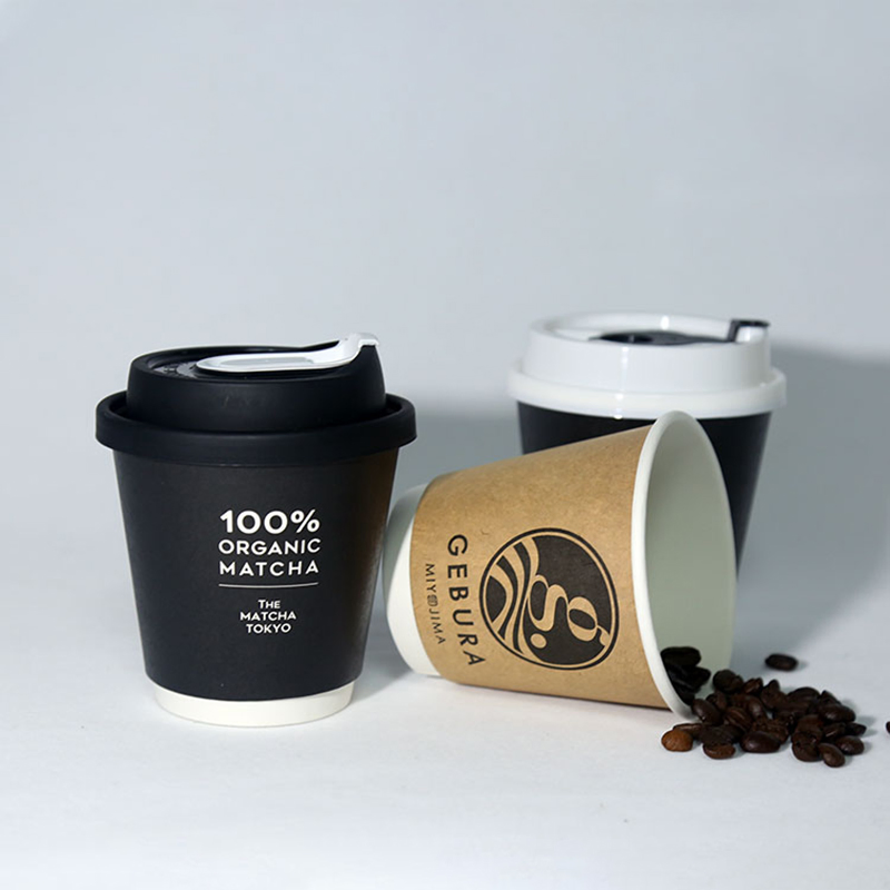 Biodegradable Recyclable Disposable Double Walled Insulated Hot Coffee Paper Cups