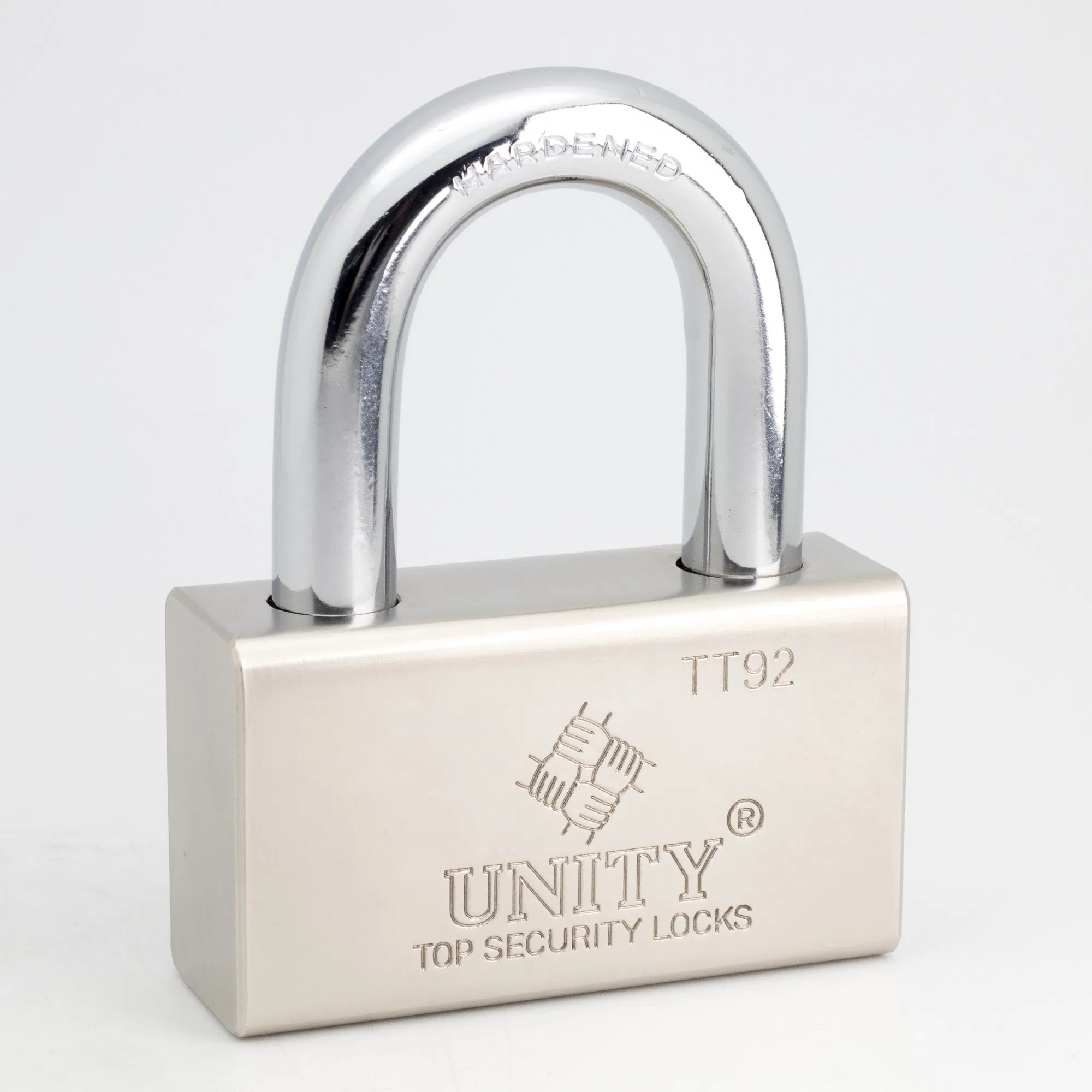 630 730 920 Padlock Unity Lock with Brass Cylinder Nickel Plated Black Finish