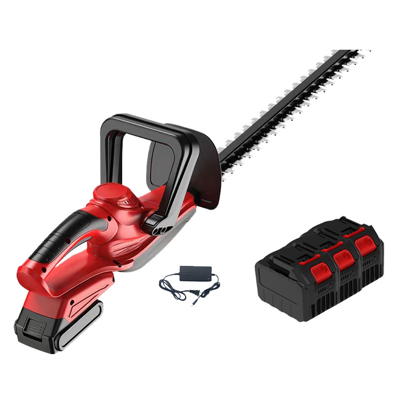 Electric Hedge Trimmer Cutting Grass and Green Hedges Dual Blade