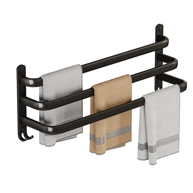 Bathroom Towel Non Perforated Wall Mounted Towel Rack