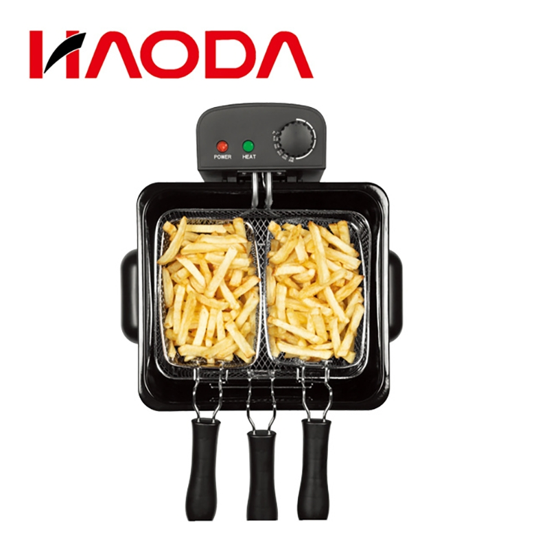 Commercial Electric Fryer, Large Capacity, Thickened, Multi-Functional, Single-Cylinder and French Fries Machine