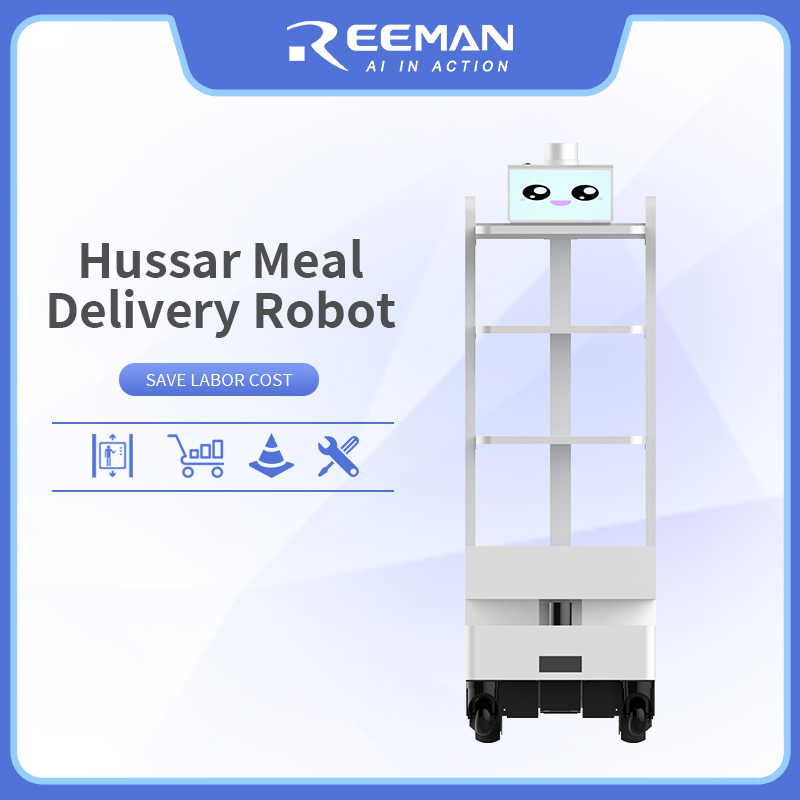 Factory Price Meal Delivery Auto Food Cart Fully Intelligent Control Food Delivery Robot