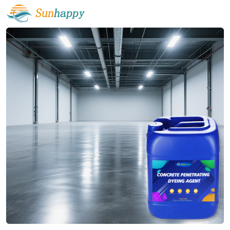 Easy Construction Maintain Concrete Terrazzo Cement-Based Mortar Emery Building Material Surfaces Liquid Concrete Dyeing Agent