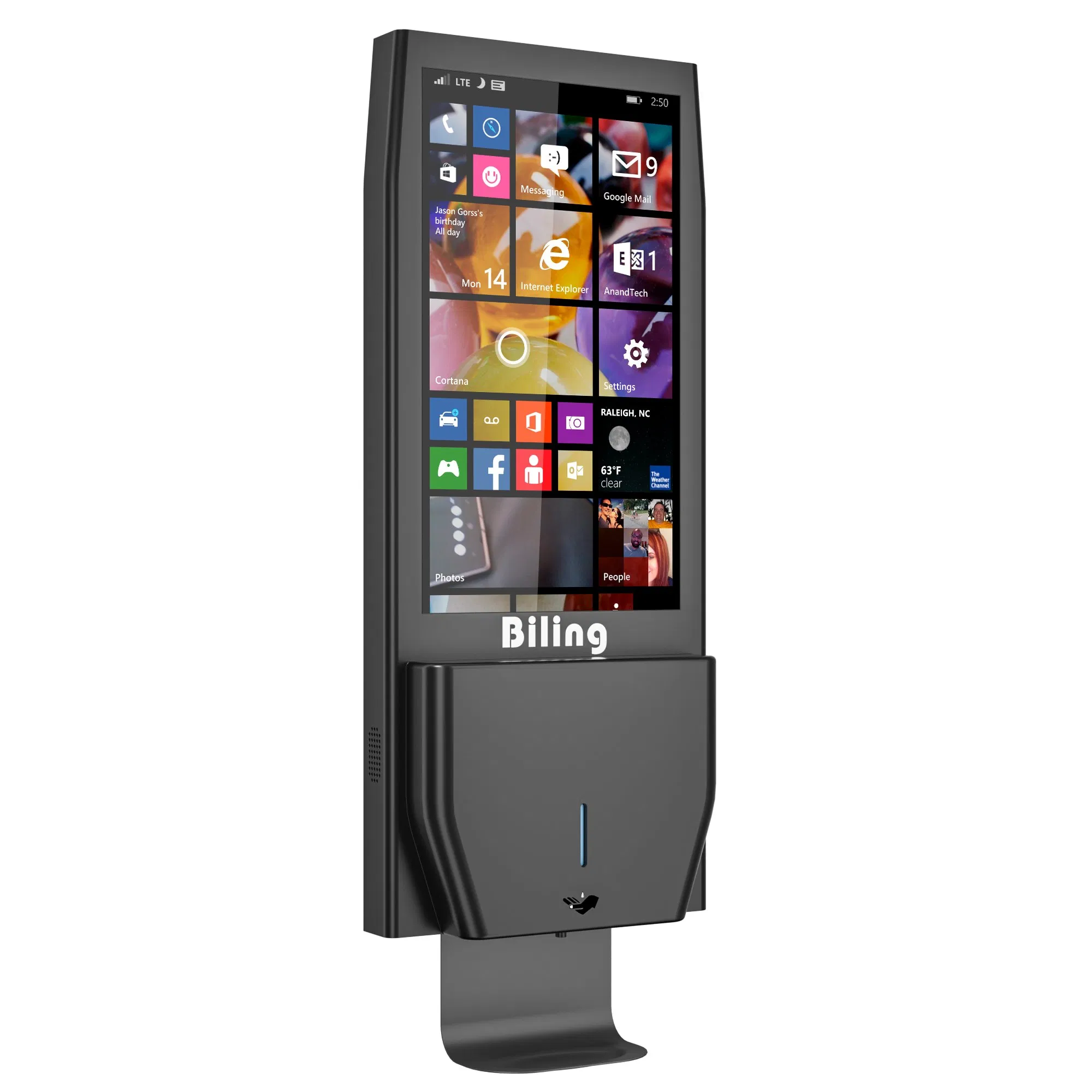 Indoor Touch Screen Auto Hand Sanitizer Kiosk WiFi/4G Advertising Display Player Digital Signage