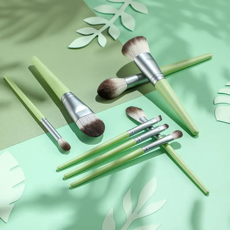 8-PCS Makeup Brush Set Travel Makeup Brush Set Logo Cosmetic Brush Set Best Seller