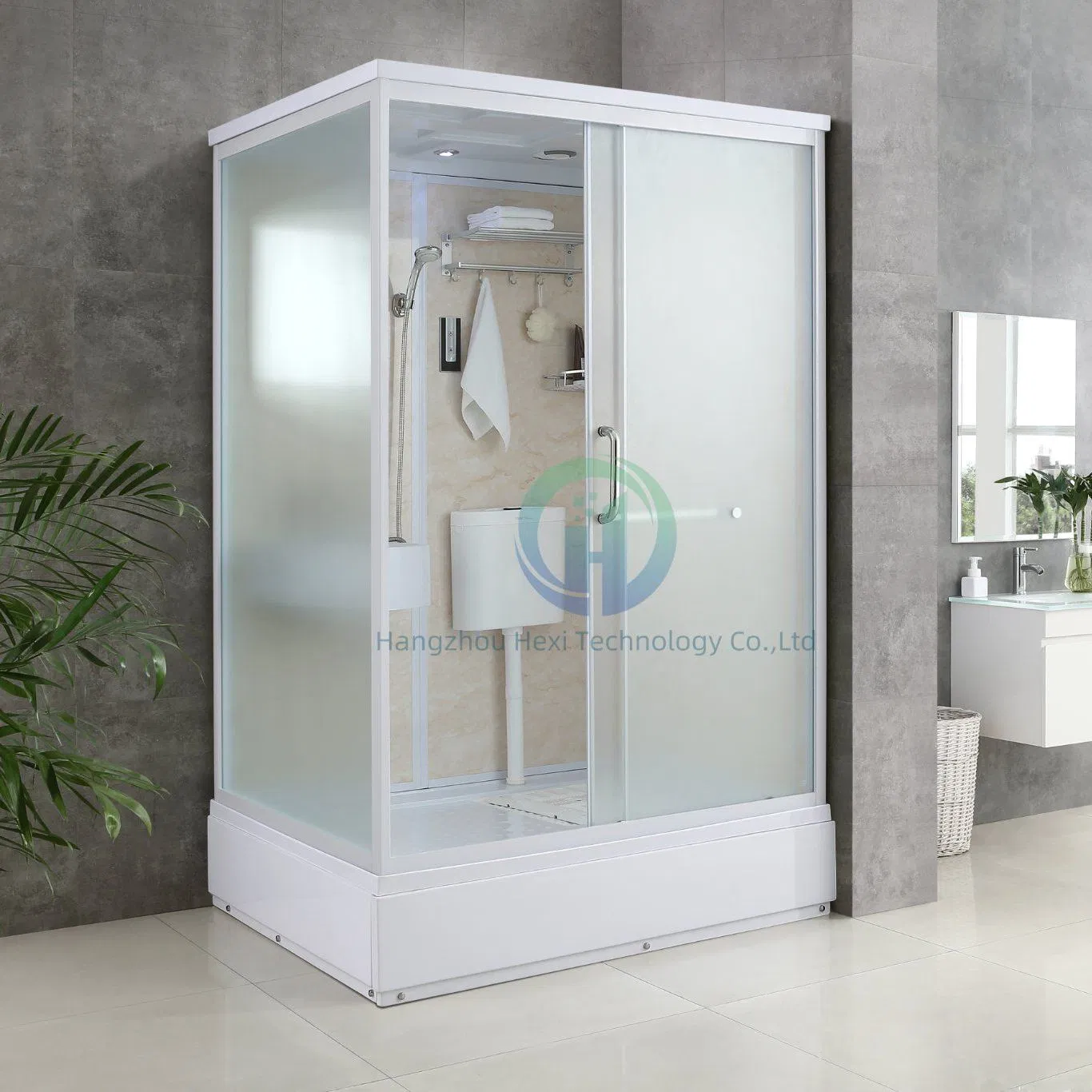 Prefab Toilet Bathroom Shower Curtain Bathroom Pods