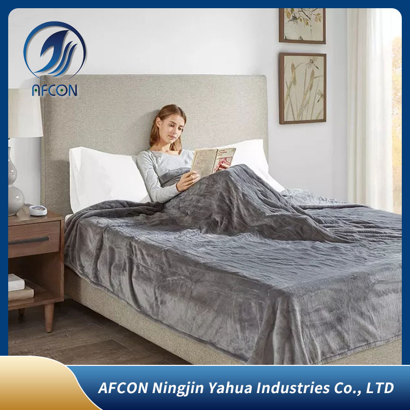 Электрическое одеяло с подогревом, бархат, 6 режимов