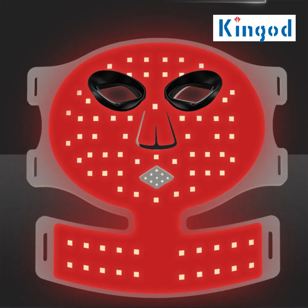 LED Light Therapy Facial Mask Red Light Skin Rejuvenation Beauty Mask Device for Home Use