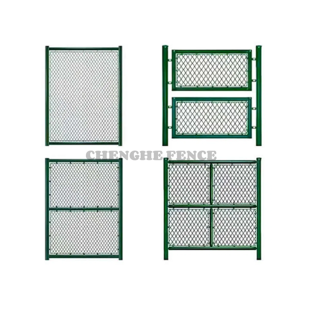 Football Stadium Court Chain Link Fence Galvanized Chain Mesh Diamond Iron Wire Mesh Football Field Fence PVC Coated Green Metal Chain Link Fence