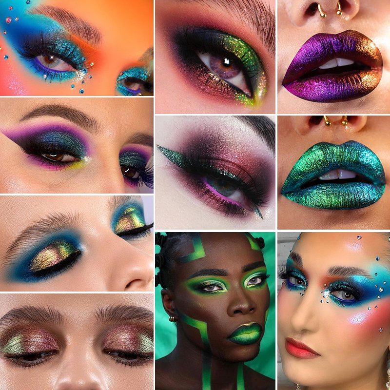 Changed-Colored Makeup Waterproof Customized Mineral Eye Shadow Palette
