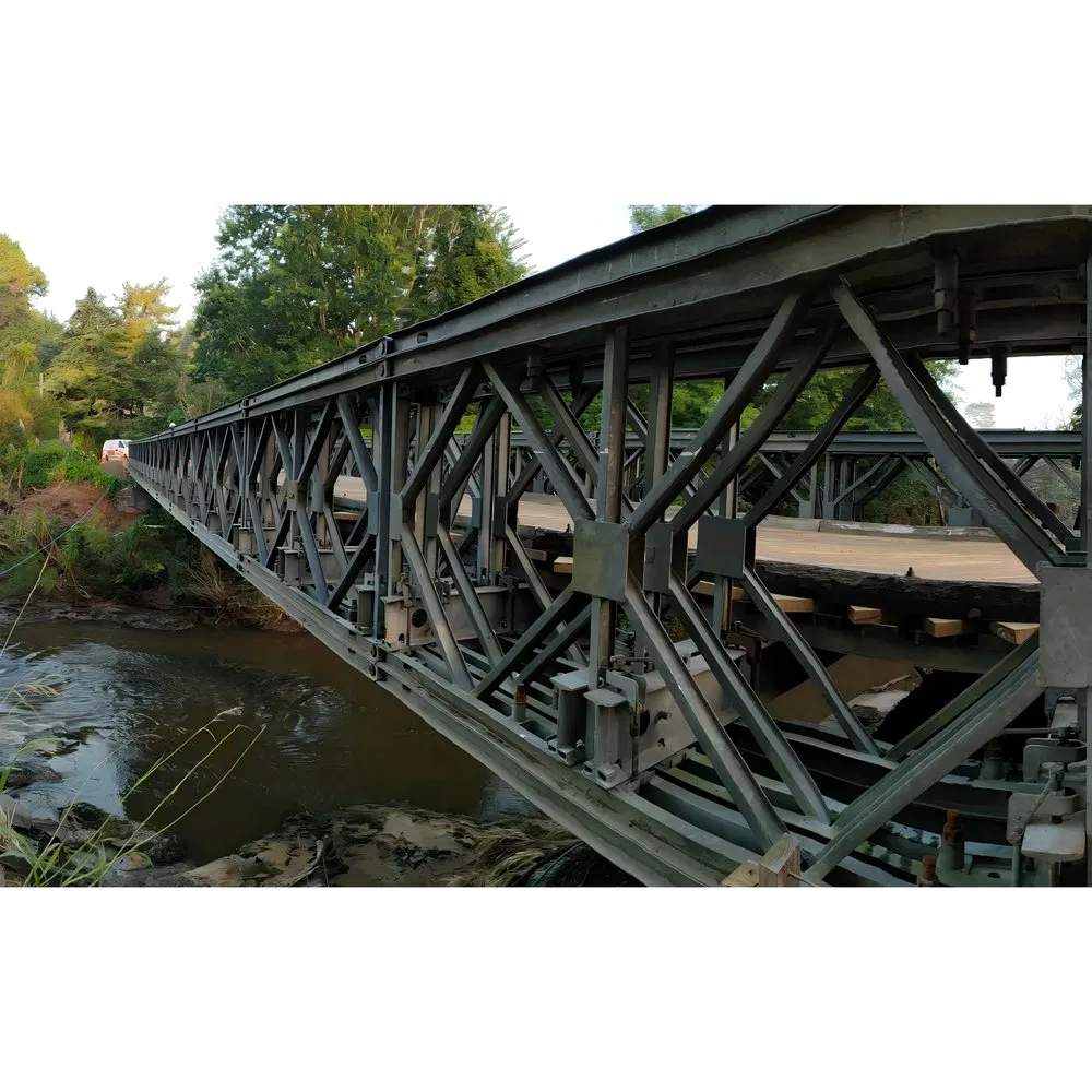 Wind Resistance Steel Structure Modular Design Bailey Bridge for Post-Disaster Reconstruction