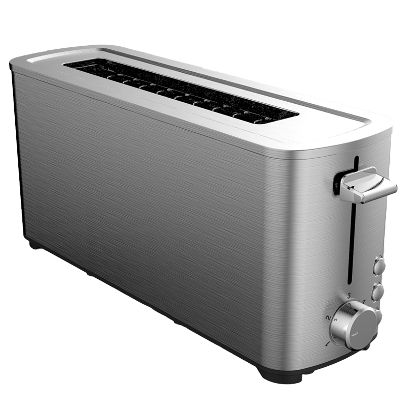 Tenfly Factory Custom Toaster 2 Slice Single Slot Stainless Steel Bread Toaster