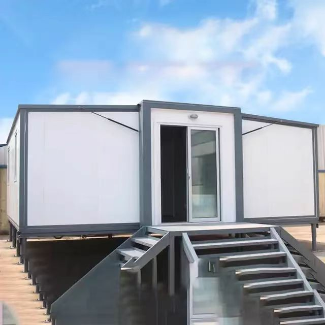 Modular Tiny House Expandable Office Steel Structure Expandable Container House Price with Toilet