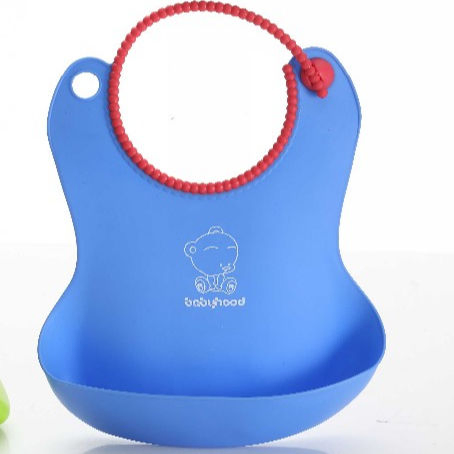 Adjustable Waterproof Silicone TPE Baby Bib Easy Wiped Clean Soft Bibs
