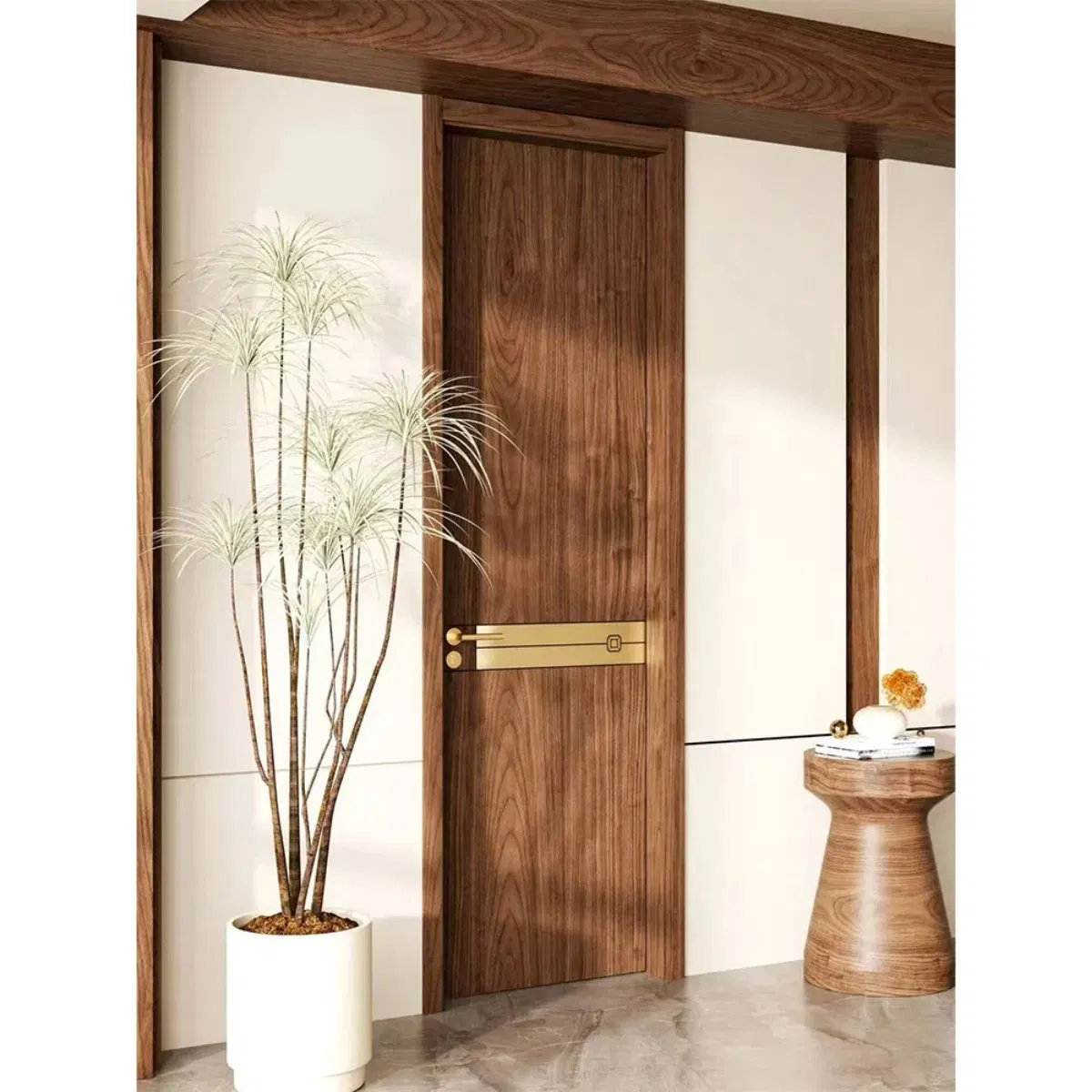 Sample Provided Sapele Veneer Solid Wood Interior Room Door