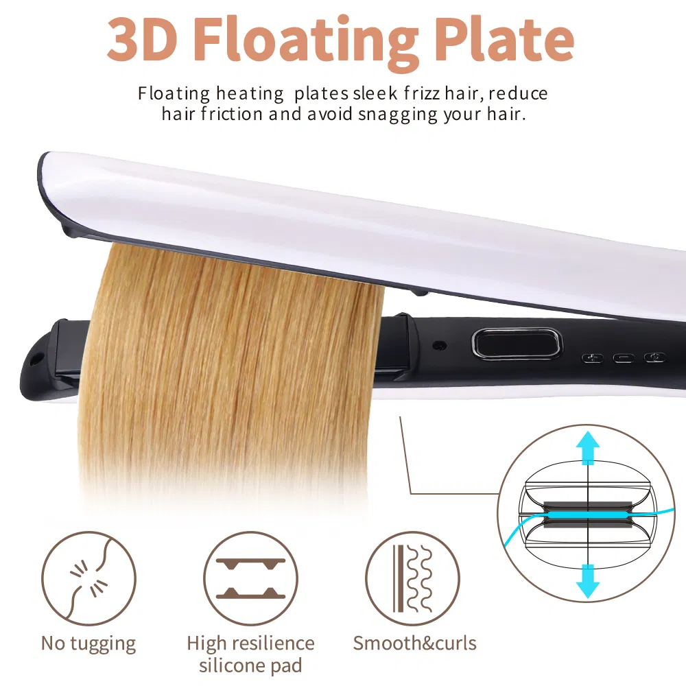 Professional LCD Display Hair Straightening Iron Hair Straightener