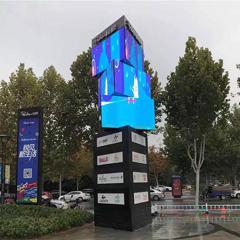 Revolving Billboard for Outdoor Advertising Outdoor LED Rotating Advertising Screen