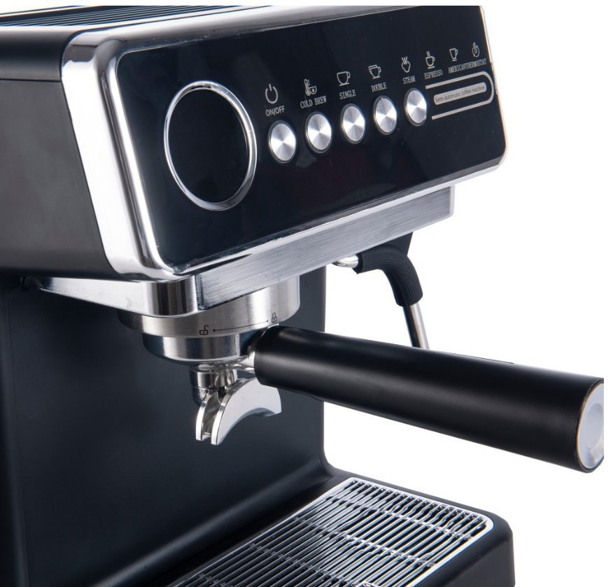 Versatile 15-Bar Espresso Machine with Integrated Bean Grinder