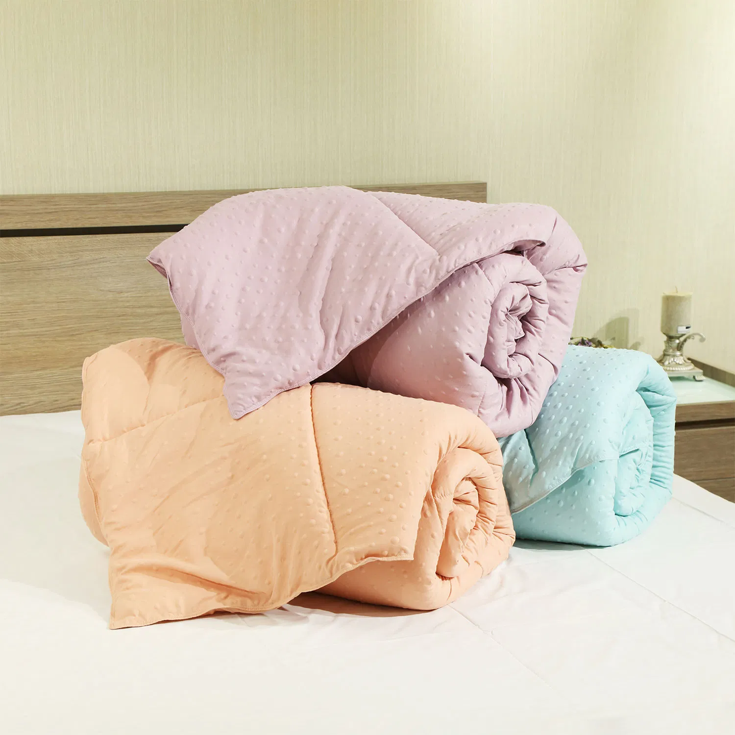 Skin Friendly Super Soft Microfiber Fabric Duvet Bedding Set for Home Use