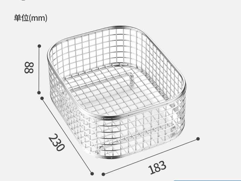 High-Quality Sink Strainer Basket 304stainless Steel Wire Mesh Fruit Basket Colander, Countertop Storage Organizer for Fruits, Vegetables